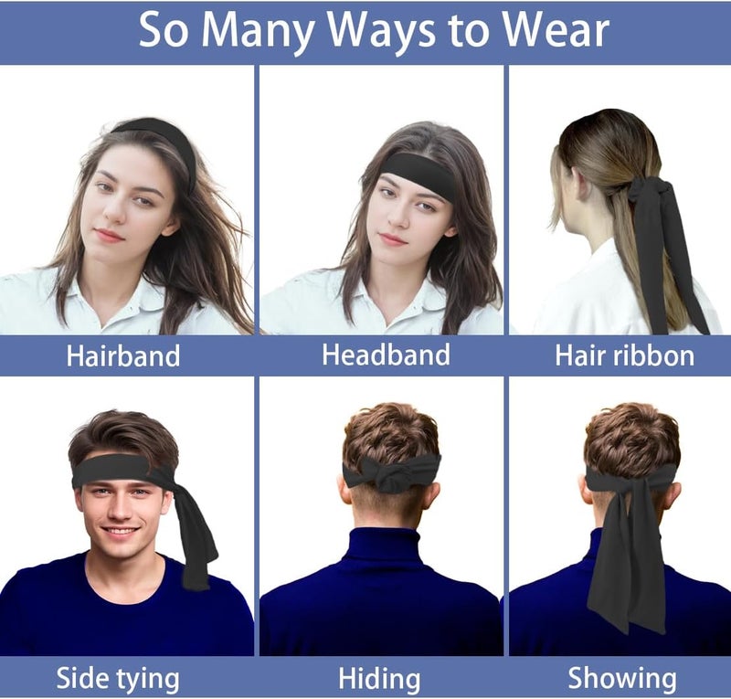 SRLLBBY Sport Tie Headbands Tennis Head Tie for Men Women Sports Fans Ninja Soccer Basketball Teams Head Ties Halloween - Image 5